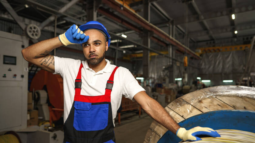 A young neyius factory workman